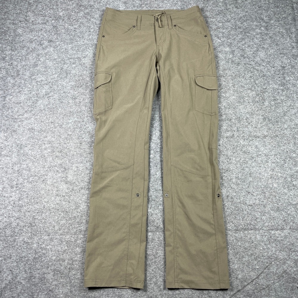 KUHL Cargo Pants Womens 4 REG Tan Splash Roll Up Convertible Hiking Outdoor